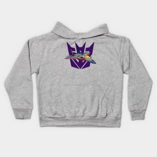 Transformers G1 Starscream Decepticon Logo Symbol Kids Hoodie